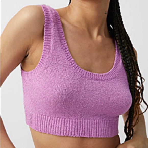 NWT JJXX lilac knit pencil skirt with slit on side - Picture 4 of 6